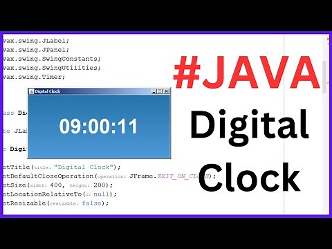 Java Project Tutorial - Create Digital Clock In Java Netbeans - With Source Code