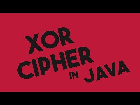 XOR Cipher Encryption and Decryption in Java