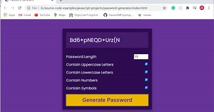 JavaScript Project - Password Generator