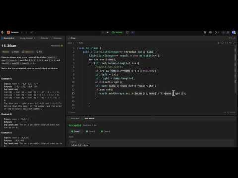 3 sum leet code Java solution how to solve leetcode problems