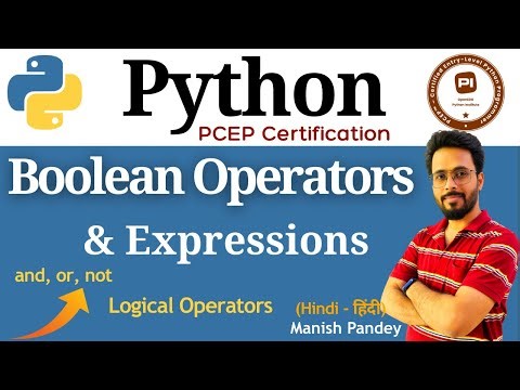 16. Boolean Operators & Boolean Expressions | Python PCEP Certification (PCEP-30-02)