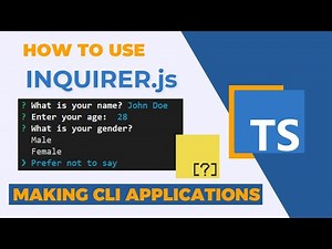 TypeScript Meets Inquirer.js | A Hands-On Tutorial for Building Interactive CLI Experiences