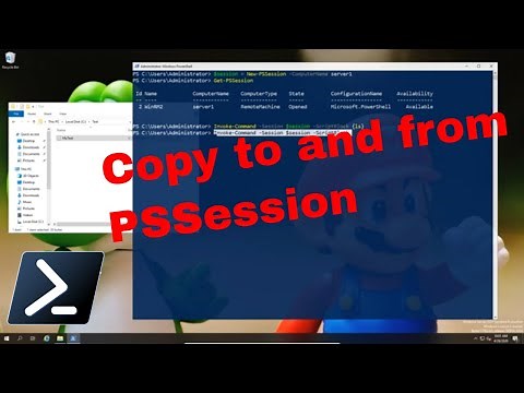 Copy file to and from Powershell remote session