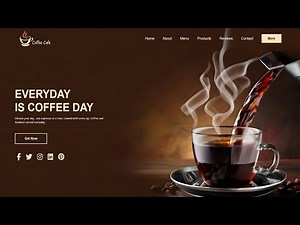 Coffee Website Using HTML & CSS | Step by Step Tutorial | Fast Code