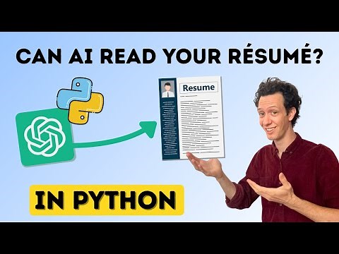 AI Project: Build a Resume Reader in Python with OpenAI (Can AI Read Your Resume?)