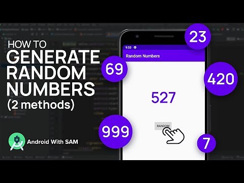 Random Number Generator Android Studio (2 methods) JAVA | LATEST VERSION 4.0 | 2021 |