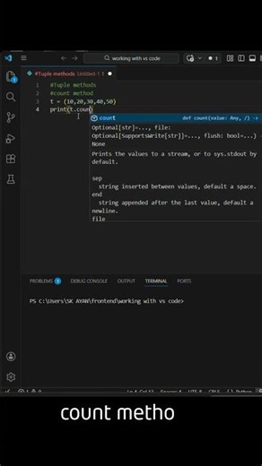 Tuple Methods in Python | Day 24