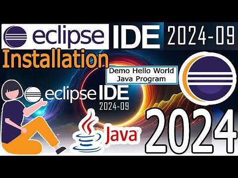 How to install Eclipse IDE 2024-09 on Windows 10/11 with Java JDK 22 [ 2024 Update ] Demo Java Code