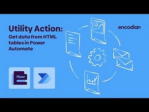 Get data from HTML tables in Power Automate