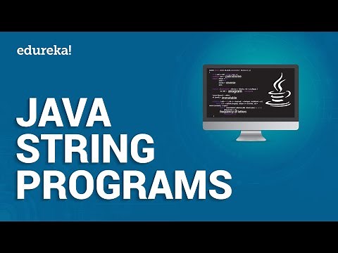 Java String Programs | String Examples in Java | Java Certification Training | Edureka