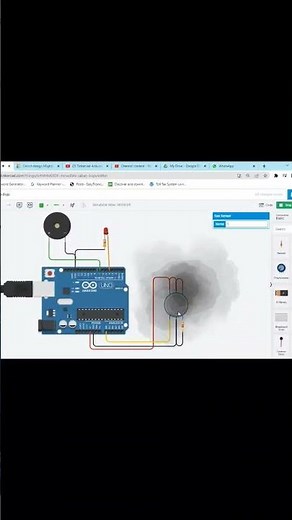 Smoke Detectors Using Arduino Tinkercad