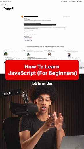 How To Learn JavaScript For Beginners ✅💻 If you’re a complete beginner and want to learn JavaScript the right way, this video breaks down a simple approach to mastering the fundamentals and building real programming skills. I explain what JavaScript concepts you should focus on first, how to practice effectively, and how to start building projects that reinforce your understanding. You’ll learn how to avoid common beginner mistakes and develop the skills needed to become a job-ready web develop