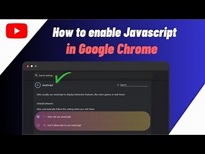How to Enable JavaScript On Google Chrome | Quick & Easy