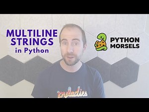 Multiline strings in Python