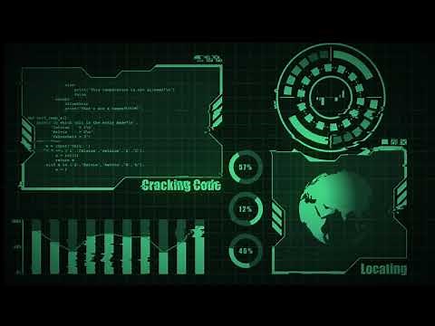 Futuristic Hacker HUD Interface - Login