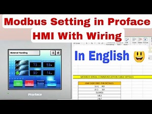How to Take data Modbus in Proface HMI, With Complete Wiring Details, And it's setting.
