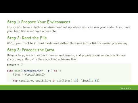 How to Convert File Content into a Nested Dictionary in Python Effortlessly
