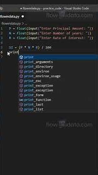 Python program to calculate simple interest #shorts