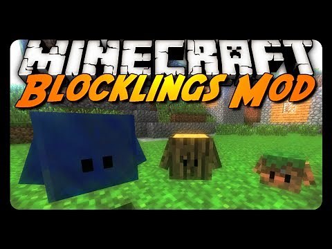 Minecraft Mod Review: BLOCKLINGS MOD!