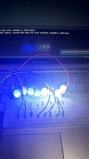 How to Make LED light Patterns using Arduino 🔥🤩 #engineering #electronics #viral #arduino #tech