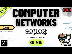 Class 12 Computer Science | Computer Networks | Complete One Shot | Unit 2 | BOARDS 2025-26