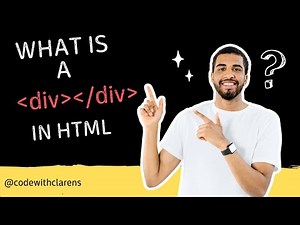 Stop struggling to use divs in Html