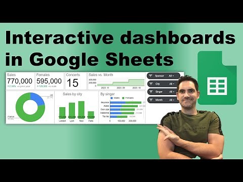 Interactive dashboards in Google sheets