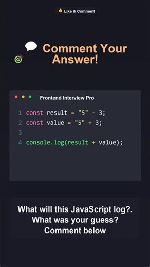 javascript - Quiz #Shorts