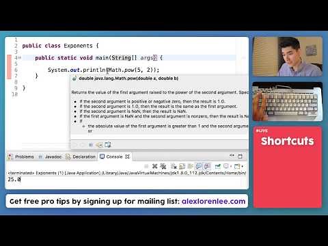 Math.pow Java Exponents Tutorial #21