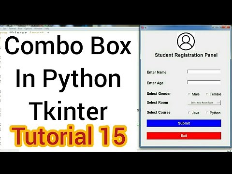 ComboBox in Python tkinter (Tutorial 15)