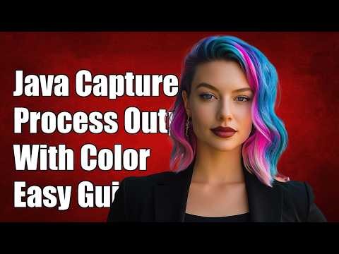 Java capture process output with color