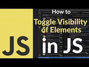 How to Toggle Visibility of Elements in JavaScript | Show or Hide HTML Elements Dynamically with JS