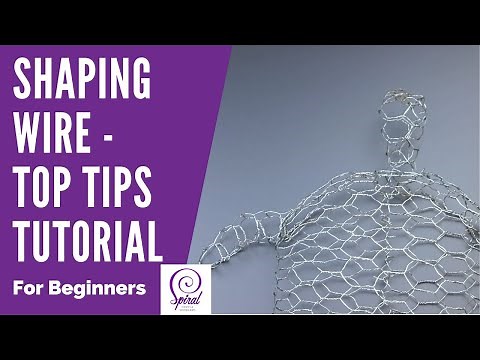 Wire Art for Beginners – How to Shape Your Wire or Chicken Wire | Spiral Crafts