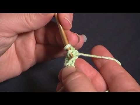 How to Crochet: Foundation Double Crochet FDC (Left Handed)