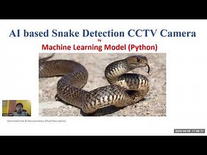 Snake Detection by AI using Yolo Python | CCTV video for live Snake Detection Project Code Download