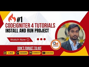 Codeigniter 4 Tutorial : How to Install and Run Codeigniter Projects - Part - 1 || Dcode Materials