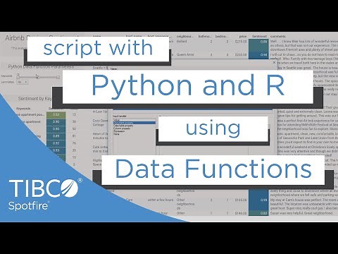 Script with Python, R, and more using Spotfire Data Functions