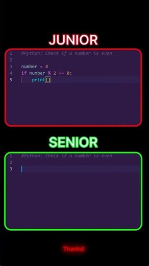 How to become a Senior developer.. ♥️ 😂 #programming #javascript #python #coding #developer #coder .
