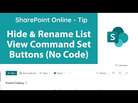SharePoint - Hide Buttons & Commands from List View with Json