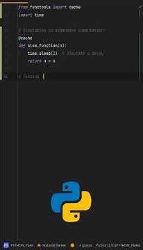 How to implement caching in Python easily? Unlock Fast #performance with functools.cache!