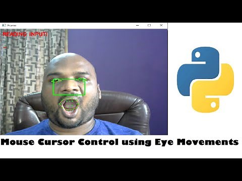 Mouse Cursor Control using Eye Movements | Python Final Year Project