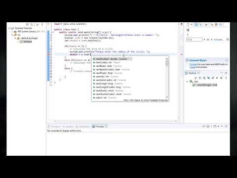 Java Tutorials - Part 10 - Application 1 - Shapes Area Calculator