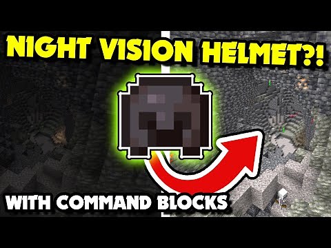 NIGHT VISION Helmet With Command Blocks in Minecraft 1.21.4 Java?! Detect Items in Inventory Slots!