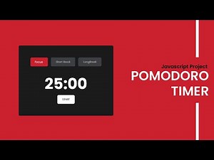 Pomodoro Timer | Javascript Project