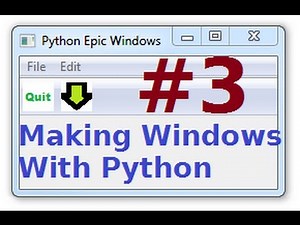 wxPython Programming Tutorial 3: Menu Bar and Menu Button