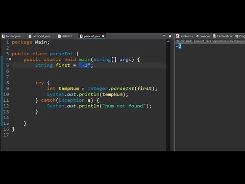 JAVA | How to use Integer.parseInt() to see if a int is in a string & TRY CATCH for bounds checking