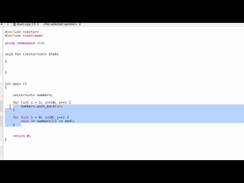 Passing vectors into functions by value and by reference (C++ programming tutorial)