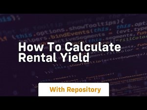 How to calculate rental yield