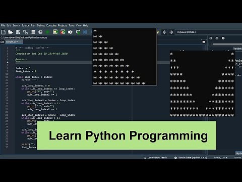 How to Write Pattern Programs in Python with While Loop Tutorial |Printing Triangle Pattern-Tutorial