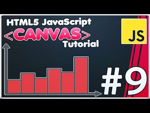 CANVAS Creating Data Graphes & Diagrams | HTML5 Canvas JavaScript Tutorial [#9]